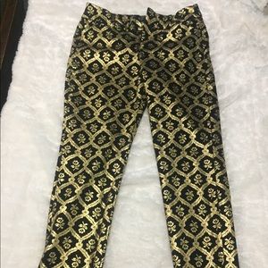 Gold Skinny Pants
